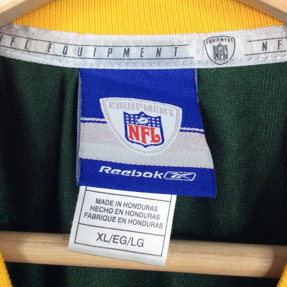 NFL Equipment Green Bay Packers Brett Farve Jersey XL On Field #4 Reebok - Picture 6 of 7